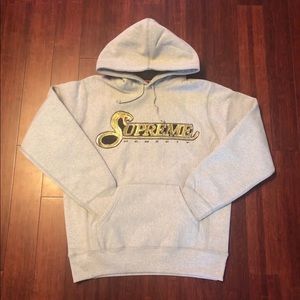 Supreme Sequin Viper Hooded Grey Sz Medium NEW